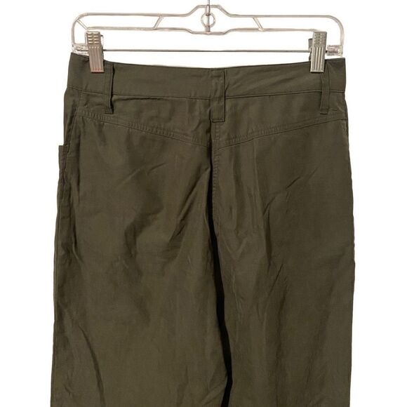 Express Bleus High Rise Wide Leg Olive Pants - Picture 3 of 7